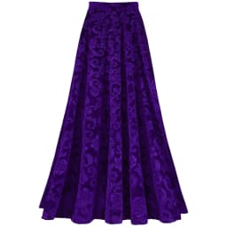 Women Elegant Skirts Retro Vintage Flower Print Elastic Waistband High Waist Skirt for Wedding Party Ball Banquet Mid Skirt