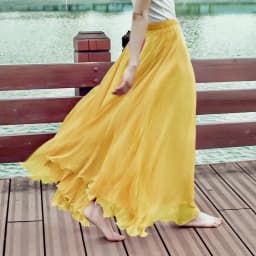 Women Skirts New 2026 Summer Elastic waist Elegant Seaside Holiday Skirt Bohemian Long Skirt Big Skirt Chiffon Beach Skirt Femme