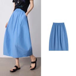 TOYOUTH Women Skirt 2026 Summer New High Waist Hip Covering Slimming Dopamine Wrinkled Cocoon Shape Casual Skirts