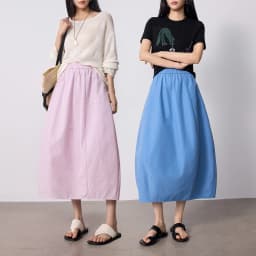 TOYOUTH Women Skirt 2026 Summer New High Waist Hip Covering Slimming Dopamine Wrinkled Cocoon Shape Casual Skirts