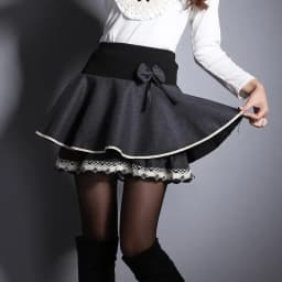 Zuolunouba Summer Slim Preppy Skirt Women Flower Bow Mini Tutu Style Elasticity Lace Skirts Shorts Lady High Waist Student