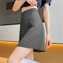 Korean Fashion Office Ladies Pencil Skirts Streetwear High Waist Zip Mini Skirt Woman Autumn New Solid All-Match Bodycon Skirt