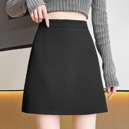 Korean Fashion Office Ladies Pencil Skirts Streetwear High Waist Zip Mini Skirt Woman Autumn New Solid All-Match Bodycon Skirt