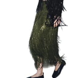 Sequined Tassel Skirt 2026 New Women Fashion Outfit High Waist Slim Fit Long Party Skirt Lady Commuting Club Banquet Clothing