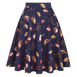Purple Office OL Casual Women Summer Midi Long Skirt Solid Elegant Faldas Pinup High Waist A Line 50s Swing Skirts Streetwear