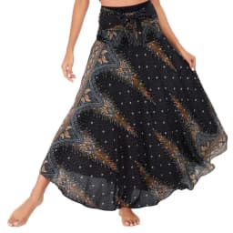 Bohemian Fashion Skirts Roupas Saia New Sexy Woman Long Jupe Boho Flowers Elastic Waist Women Skirt Faldas Bottom Women Clothes