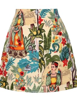 Cotton Y2K Summer Mini Skirts Women Harajuku Pencil Beach Streetwear Vintage Black Floral Print Short A Line Skirt Falda Corta