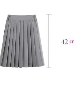 Japanese Preppy Style Women Elastic Waist Long Midi Skirt Ladies Fashion Party Skirt Female Pleated Girls School Uniform Skirt