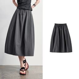 TOYOUTH Women Cotton Skirt 2026 Summer New Elastic Waist Patchwork Oversized Simple Casual A-Line Skirt