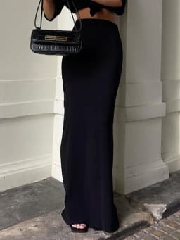 Fashion For Women Black Long Skirts High Waist Slim Seamless Elegant Ladies Gown Casual Summer 2023 New Female Maxi Skirts