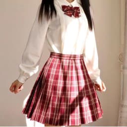 CZJMS Japan Women Pleated Skirt High Waist Fashion JK Plaid Mini Skirt Elegant Bow A Line Dancing Summer Girls Cosplay Faldas