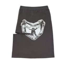 Unique SEI f-length Straight Tube Skirt with Sa Knot Design Heart-aped Cutout Personalized Korean Sle Commute Skirt