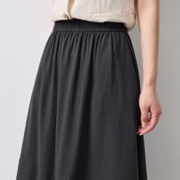 TOYOUTH Women Skirt Summer 2026 Wrinkled Texture Elastic Waist High Waist Cocoon Split A Line Soft Comfortable Daily Style
