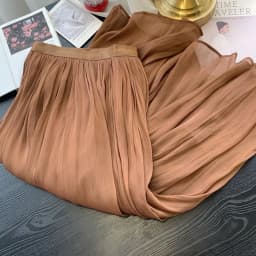 Ladies A-line Skirt White Maxi Skirt Woman Dance Dresses Clothing Sales Mesh Ruffles Design Luxury Elegant Casual Chic Solid