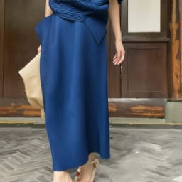 Miyake Pleated Plisse Skirt 2026 Spring New Design Pleats Jupe Women Black Irregular Split Mid-Length Texture Fold Half Skirt