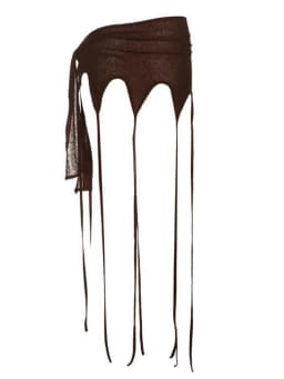 2025 Harajuku Women Fairy Tassels Skirts See Streetwear Irregular Bandage Skirt Sexy Grunge Trendy Mujer Faldas Y2k Aesthetic