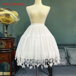 Star Petticoat Gorgeous Fish Bone Lolita Skirt Support Adjustable Daily Violence Carmen Skirt Women Mid-length Fluffy Underskirt