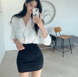 WOMENGAGA Fashion Mini Skirts Korea 2024 Autumn/Winter New High Waist Tight Simple Solid Color Hip Wrapped Short Skirts 3JAB
