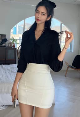 WOMENGAGA Fashion Mini Skirts Korea 2024 Autumn/Winter New High Waist Tight Simple Solid Color Hip Wrapped Short Skirts 3JAB