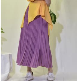 Vintage Pleated Midi Long Skirt For Women Korean Fashion Casual High Waist Chiffon Skirts Jupe Faldas 18 Color Spring Autumn