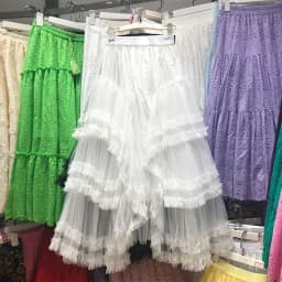 Voille Skirts Women Y2k High Waist Elastic Jupe Ladies Tulle Cake Mujer Faldas Ruffles Long Female Casual Mesh Skirt Dropship