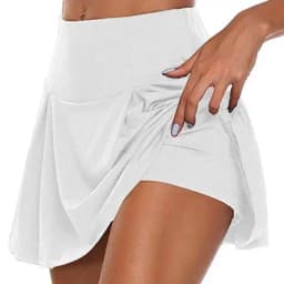 Tennis Skirt with Built-in Shorts Women Summer Mini Skirt Stretch Flowy Golf Skirt Teengirl Balletcore Gym Sporty Outfit