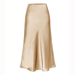 High End Acetate Fiber Satin Skirts Women Elegant Elastic Waist Side Split Midi Skirt Woman Fashion Party A-Line Bodycon Skirts