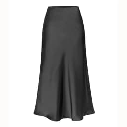 High End Acetate Fiber Satin Skirts Women Elegant Elastic Waist Side Split Midi Skirt Woman Fashion Party A-Line Bodycon Skirts