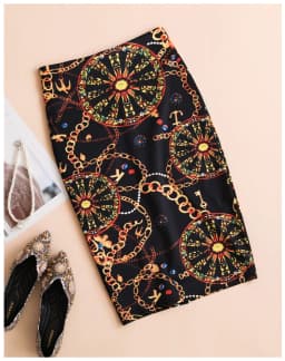 On Sale Spring Summer Women Y2K High Waist Midi Pencil Chiffon Skirts Slim Bodycon Vintage Hip Raise Korean Fashion Clothes