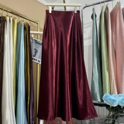 19 Colors 2026 New In Women Spring Summer Gloss Satin Long Skirts Female Fashion Elegant High Waist Faldas