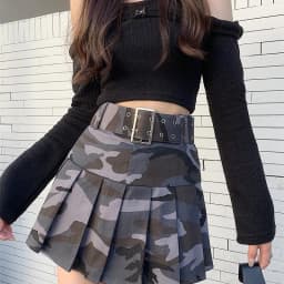 Streetwear Camouflage Women Skirt Summer Jupe Fashion Casual Summer Saia 2025 Faldas Mujer De Moda High Waist Pleated Y2k Skirts