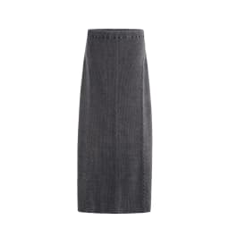 AP AW26 Women Washed Cable Cardigan and Knitting Skirt
