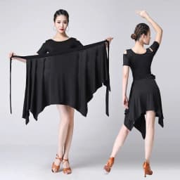Latin Dance Apron Triangle Towel One-piece Adult Skirt Women Lace-up New Cha-cha Skirt Covering Hip ,Running Climbing Clothing