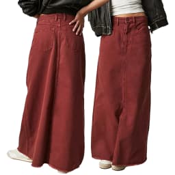 Combhasaki Women Y2K Vintage Button Mid Waist Denim Long Skirt Solid Color Tassel Raw Hem A-line Skirts with Pockets Streetwear