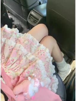 Japanese Kawaii Skirts Women 2000s Vintage Y2k Clothing Pink A-line Slim Lolita Mini Skirts Sweet High Waist Lace Outfits Summer