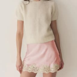 Y2k Women Lace Silk Satin Slip Skirt Low Rise Layered Underskirts A Line Mini Skirts Elegant High Flowy Half Slips Under Dress