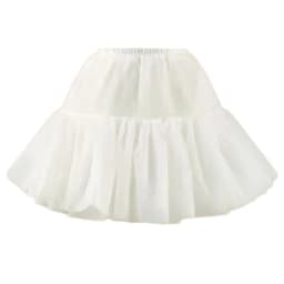 Women 25/35/45cm Skirt 1950s Bubble Skirt Double Layer Pleated Ruffled Petticoat Underskirt for Costume Party