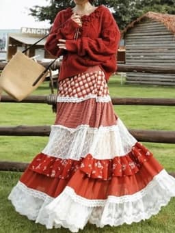 Autumn French Fashion Y2K Vintage Pastoral Style Skirts Women Slim Plaid Print A-Line Cake Skirts Casual Elegant Pleated Skirts