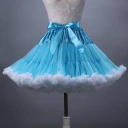 New Adult Short Tulle Pettiskirt Colorful Tutu Skirt Crinoline Jupon Saia for Women