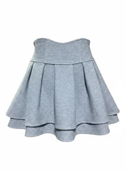 Japan Woolen Winter New Slim Skirts Ball Gown A-line Ruched High Waist Mujer Faldas All-match Preppy Casual Sweet Solid Skirt