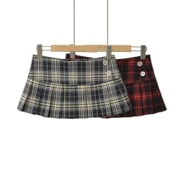 Minifaldas de verano para mujer faldas a cuadros de moda coreana vintage para mujer faldas y2k faldas a cuadros rojas plisadas e