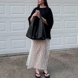 Talenza Summer Polka Dot Maxi Skirts Fashion Casual Contrast Loose Lace Skirts New High-Waisted Vintage Party Vacation Women's