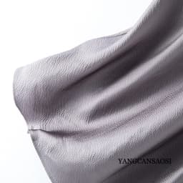 2026 Women's Summer New 100% Natural Mulberry Silk Pearl Satin Dark Grey Elegant Diagonal Cut Wrapped Hip Fishtail Skirt