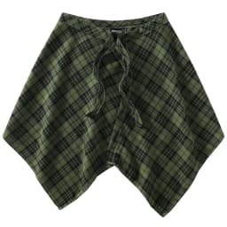 Fashion Tassel Hip Hop Irregular Men and Women Fake Shirt Hem Spring Autumn False Shirt Skirt Half-body Plaid Skirts Womens Saia