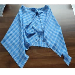 Fashion Tassel Hip Hop Irregular Men and Women Fake Shirt Hem Spring Autumn False Shirt Skirt Half-body Plaid Skirts Womens Saia