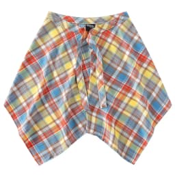 Fashion Tassel Hip Hop Irregular Men and Women Fake Shirt Hem Spring Autumn False Shirt Skirt Half-body Plaid Skirts Womens Saia