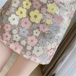 Limiguyue Summer Four Color Flower Sequin Skirt Women High Waist A-Line Mini Skirts Female Luxury Cute All Match Clothes Z161