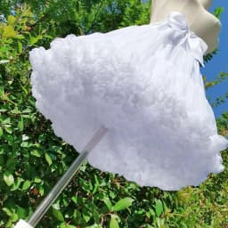 Vintage Style Lolita Petticoat with Floral Details Layered Crinoline Bustle Skirt for Wedding Dresses, Cosplay Tutu Undergarment