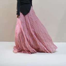Womens High Waisted Flowy Maxi Skirt Crinkled Cotton Linen A-Line Pleated Beach Long Skirt Bohemian Style for Spring Summer K444