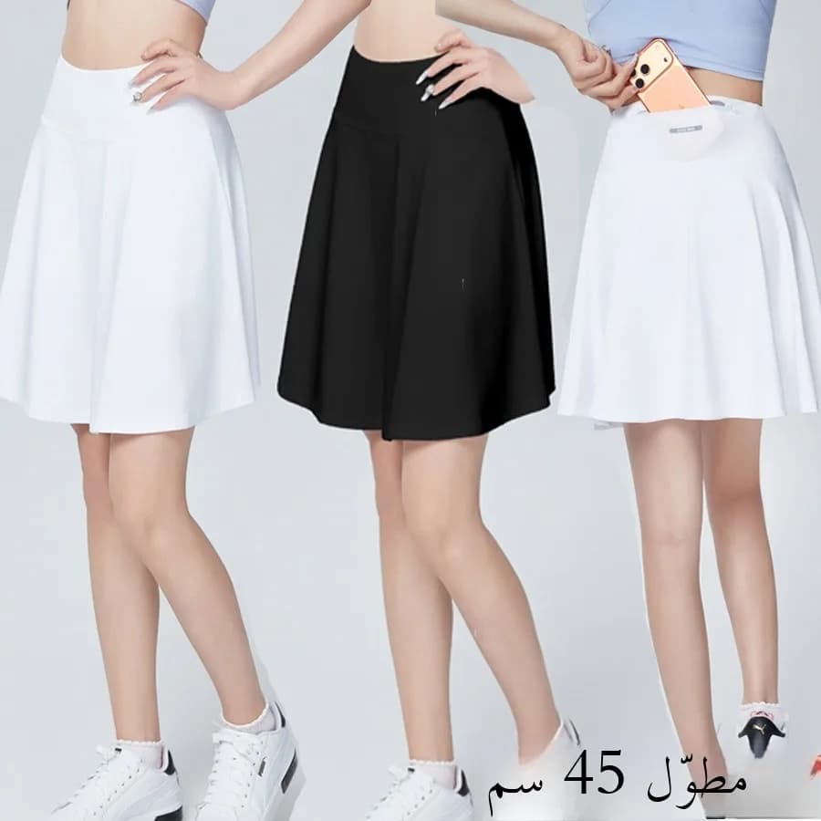 Quick Dry A-Line Skirt Running Skort Tennis Skirt Badminton Sport Shorts Casual Half-length Skirts Breathable Women's Skirt